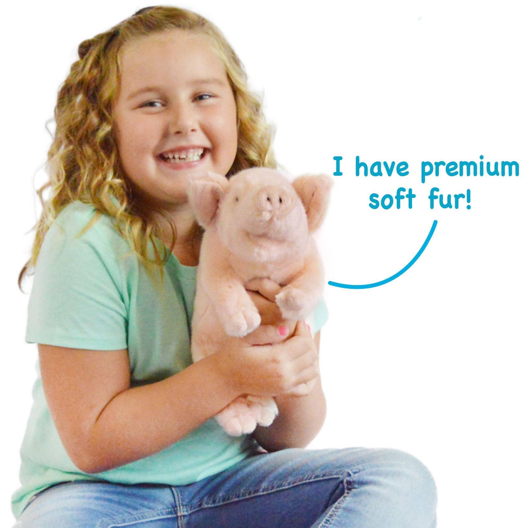 VIAHART Toy Co. - Perla The Pig | 11 Inch Stuffed Animal Plush