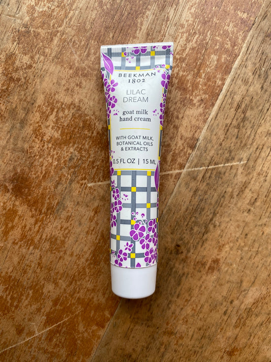 Beekman 1802 Lilac Dream 0.5oz Hand Cream Sample Size