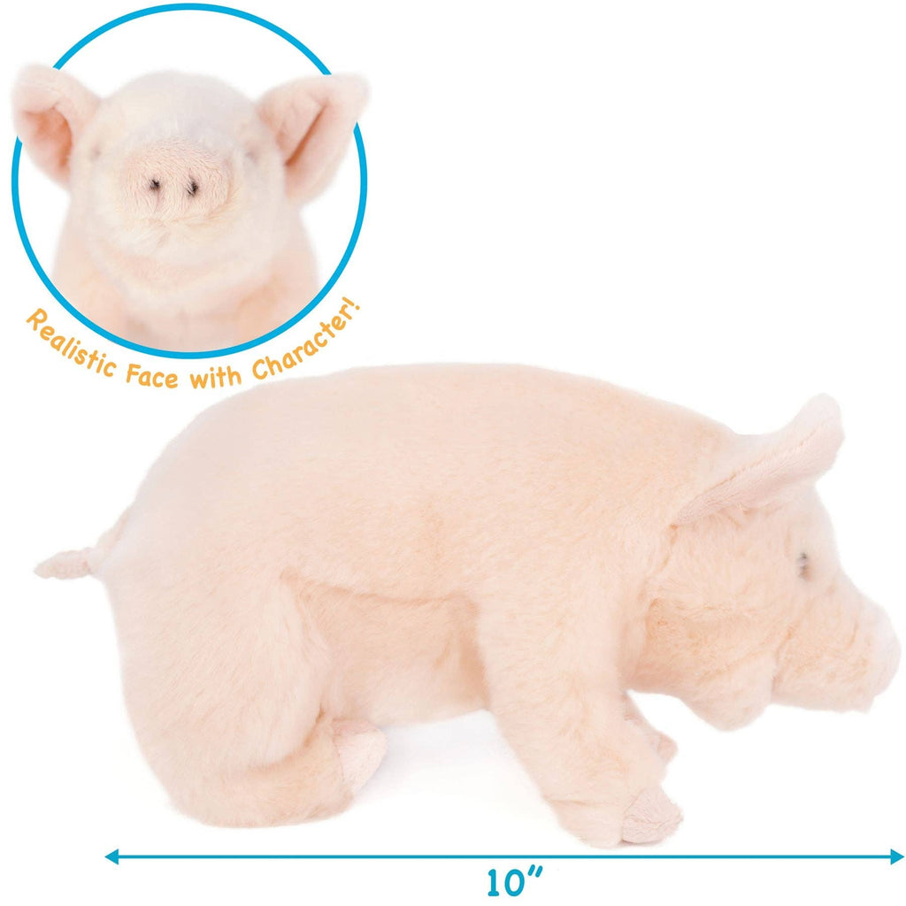 VIAHART Toy Co. - Perla The Pig | 11 Inch Stuffed Animal Plush