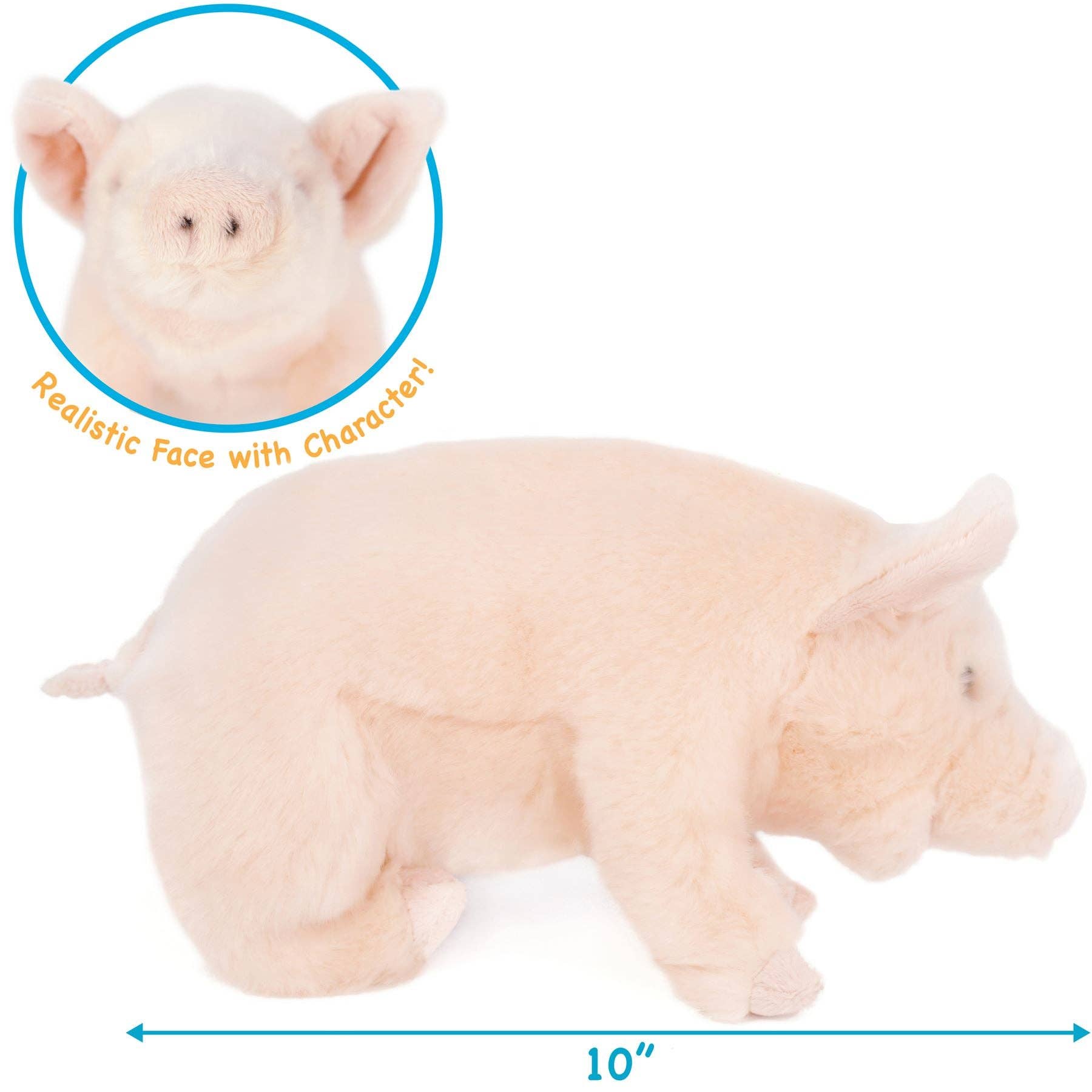 VIAHART Toy Co. - Perla The Pig | 11 Inch Stuffed Animal Plush