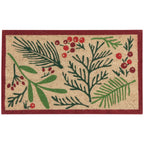 Bough and Berry Christmas Coir Doormat