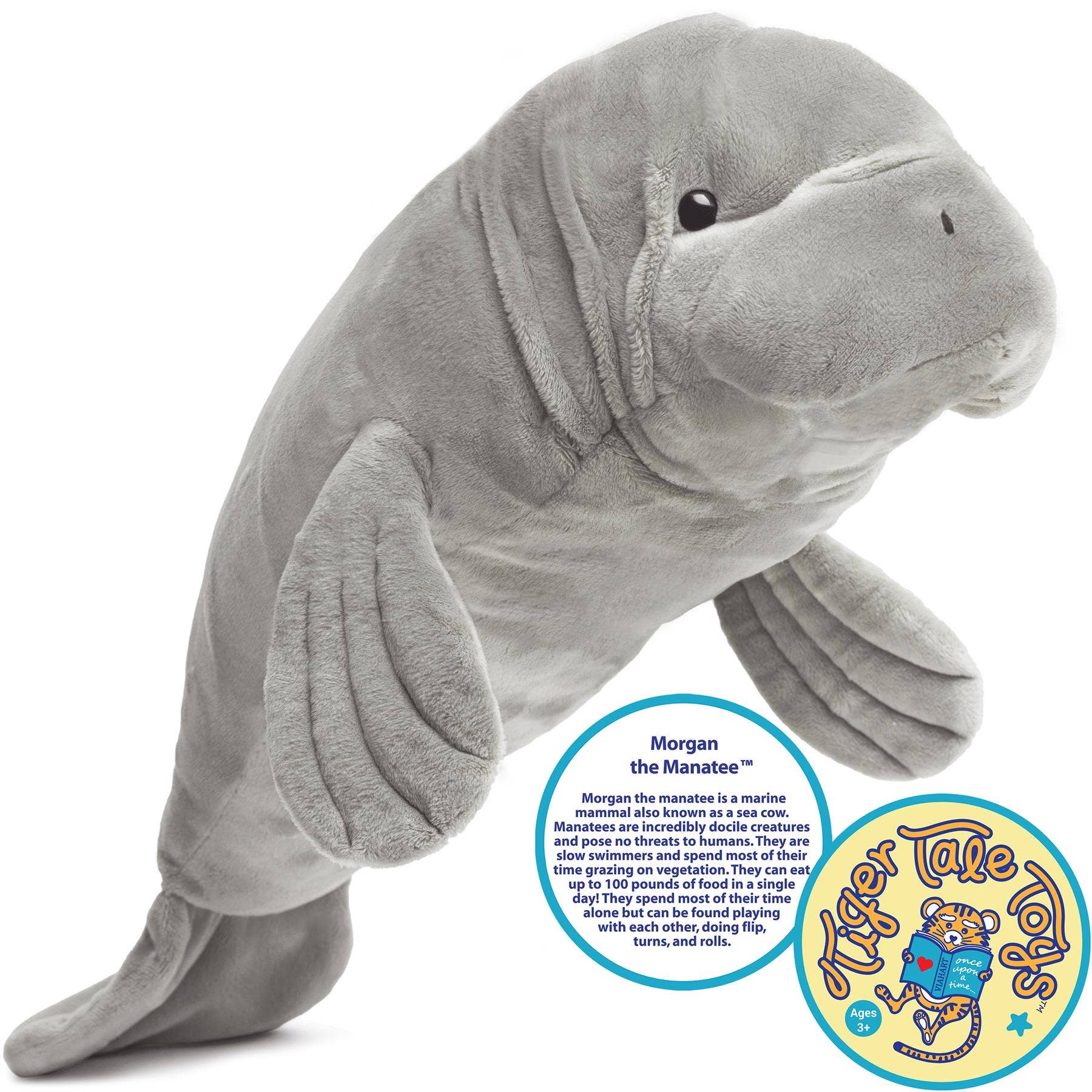 VIAHART Toy Co. - Morgan The Manatee | 21 Inch Stuffed Animal Plush
